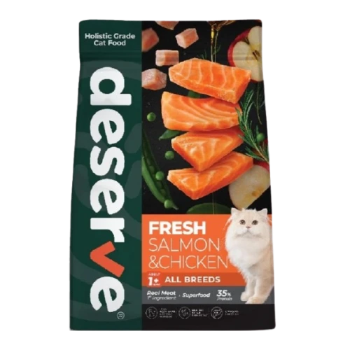 Deserve : salmon and chicken